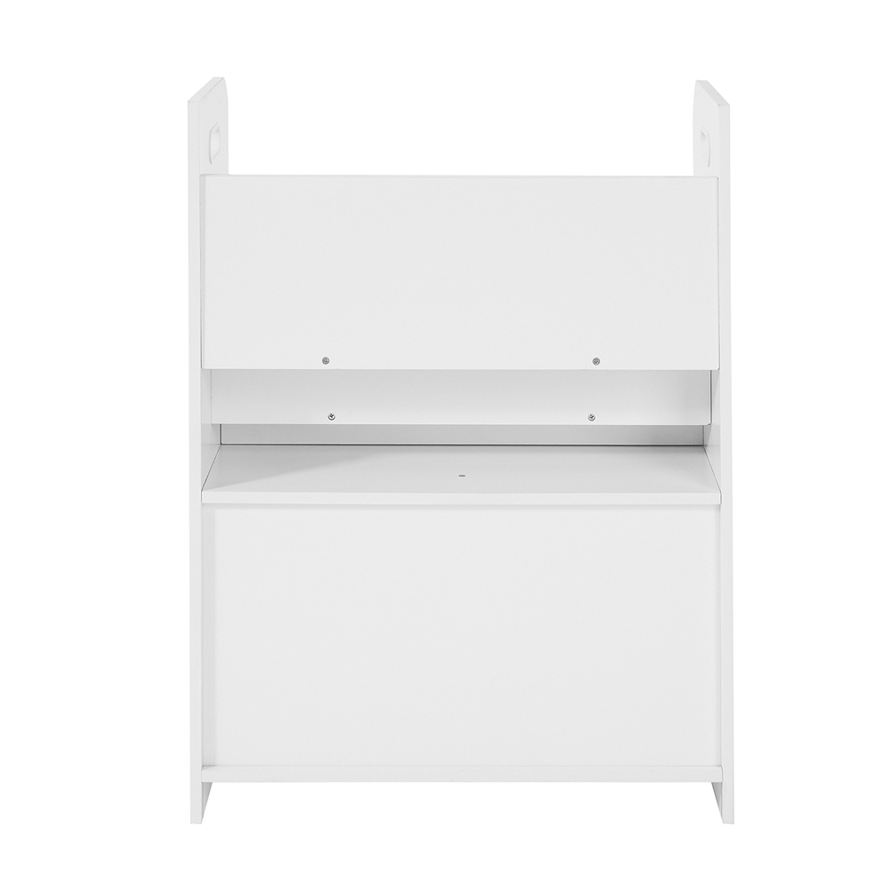 SoBuy Lastenkirjahylly lastulevystä valkoinen lastenhuoneeseen ja lastentarhaan KMB27-W