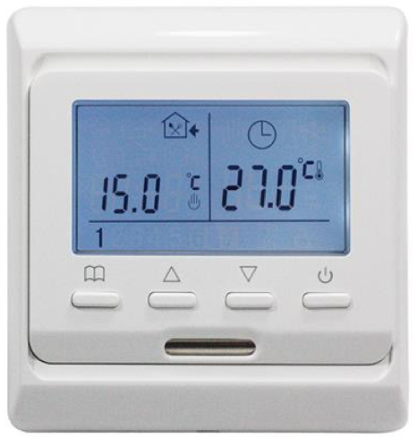 Finelectro Lattialämmitystermostaatti 230V 16A digitaalinäyttö viikkoajastimella IP20 wifi valkoinen