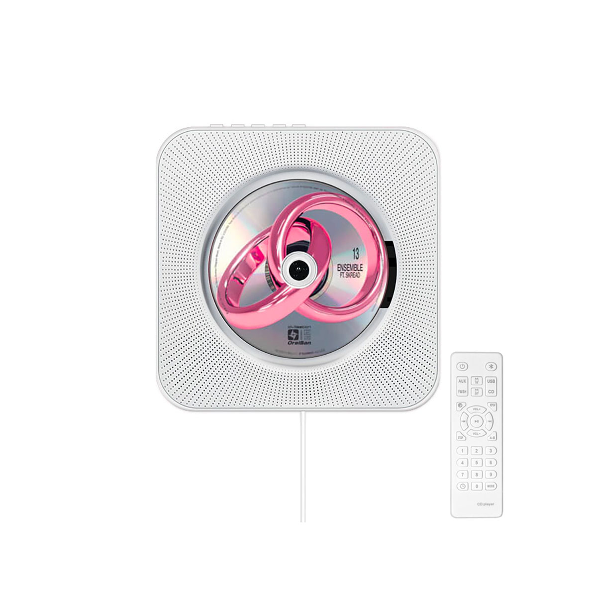 CD Soitin Cancale Seinä Bluetooth 5.0 FM Radio Kaukosäädin