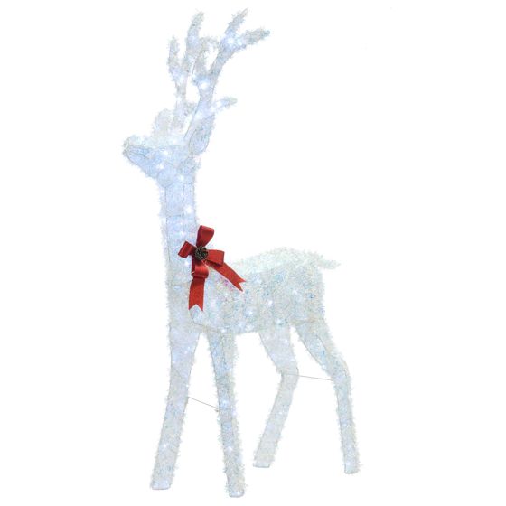 Ulkokoriste LED-valo MALAREN Poro 140 cm Valkoinen
