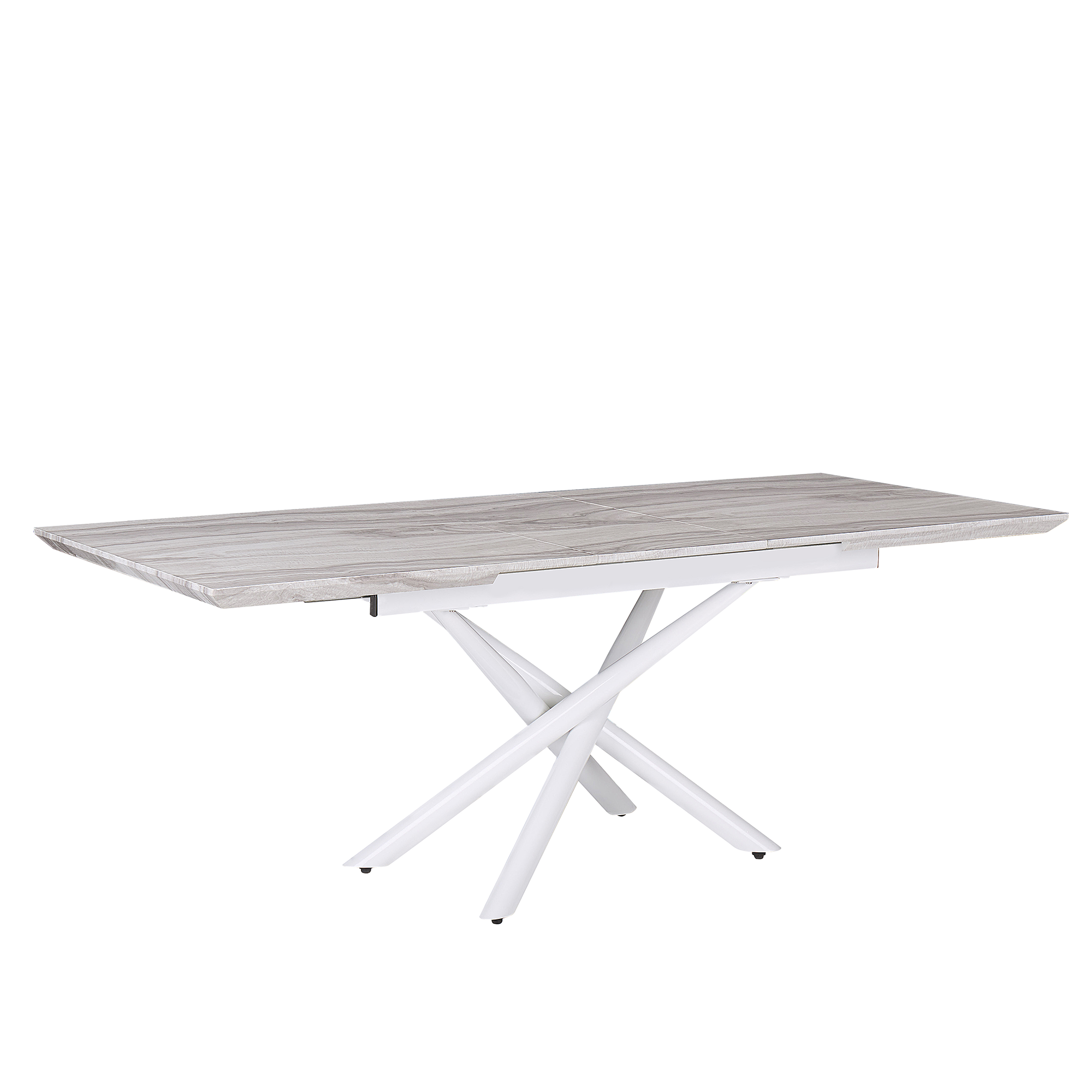 Jatkettava ruokapöytä MOIRA Valkoinen 160/200 cm 90 cm