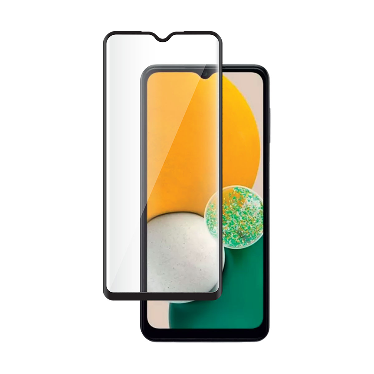 Näytönsuoja Samsung Galaxy A05s Karkaistua Lasia 2.5D SmartFrame-kehyksellä