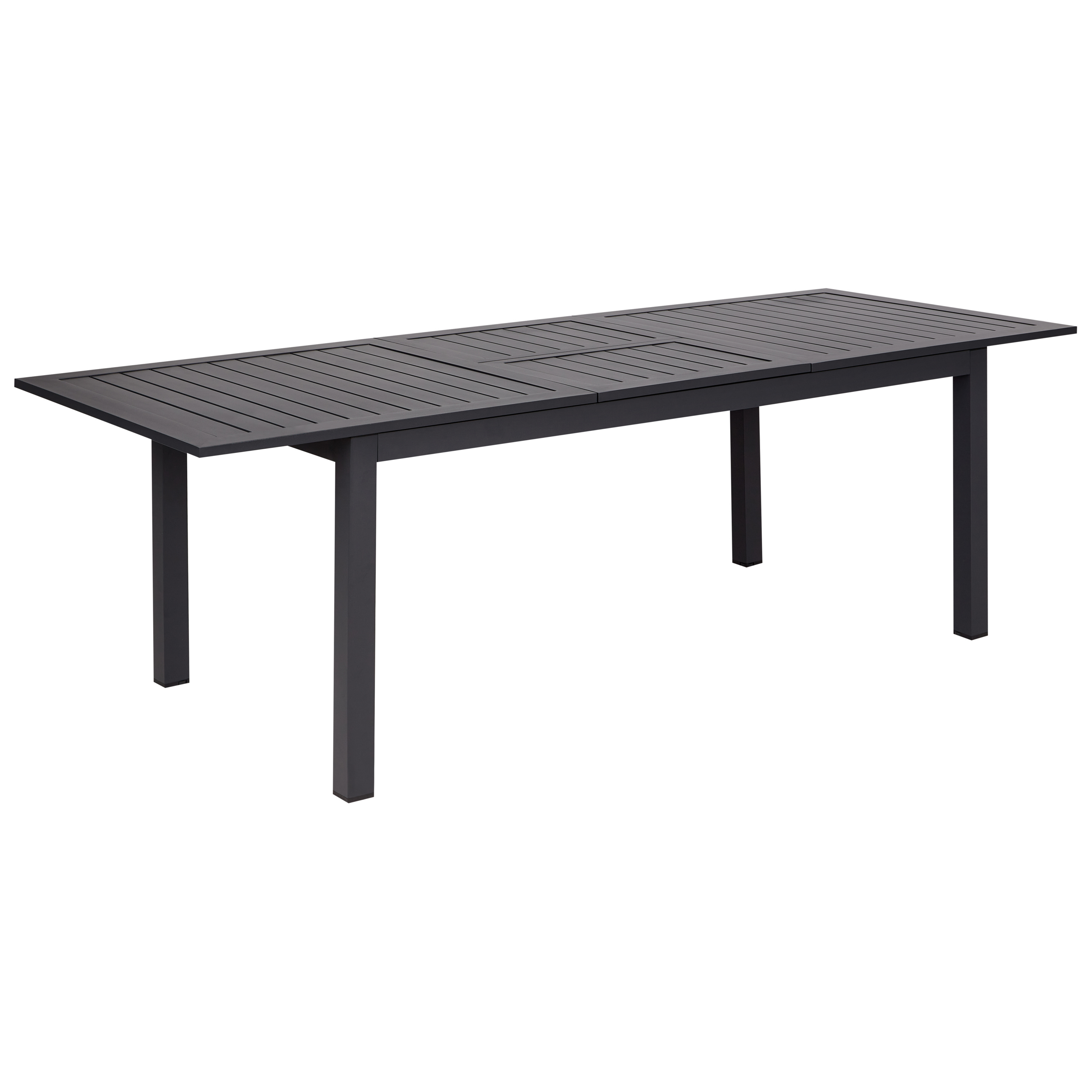 Jatkettava puutarhapöytä SKALOMA 180/240 cm 90 cm Metalli Tummanharmaa