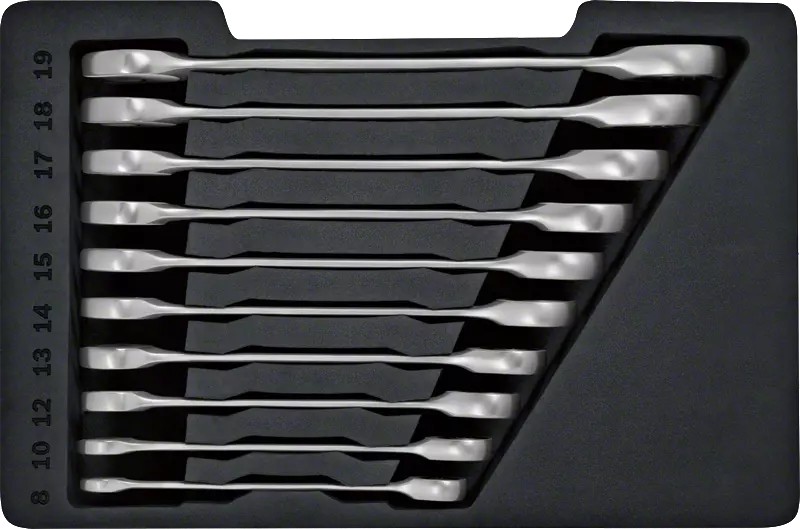 Bosch Professional -Räikkälenkkiavainsarja 10 osaa, L-Boxx