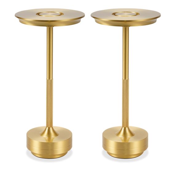 NETTLIFE langaton ladattava himmennettävä led-yöpöytälamppu, kosketusohjaus, kullan väri. sopii olohuoneeseen, makuuhuoneeseen, lastenhuoneeseen