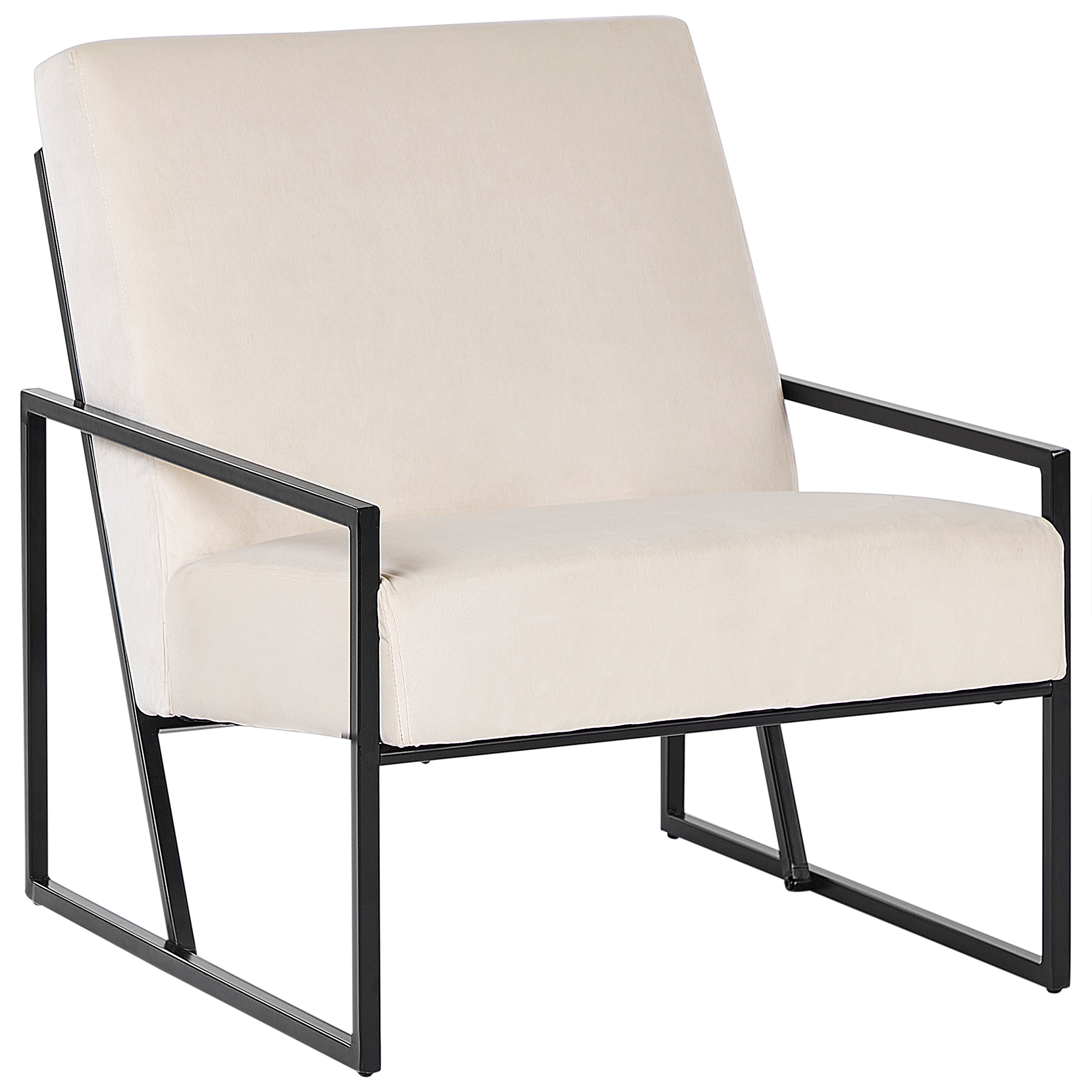 Nojatuoli DELARY sametti Vaaleanbeige