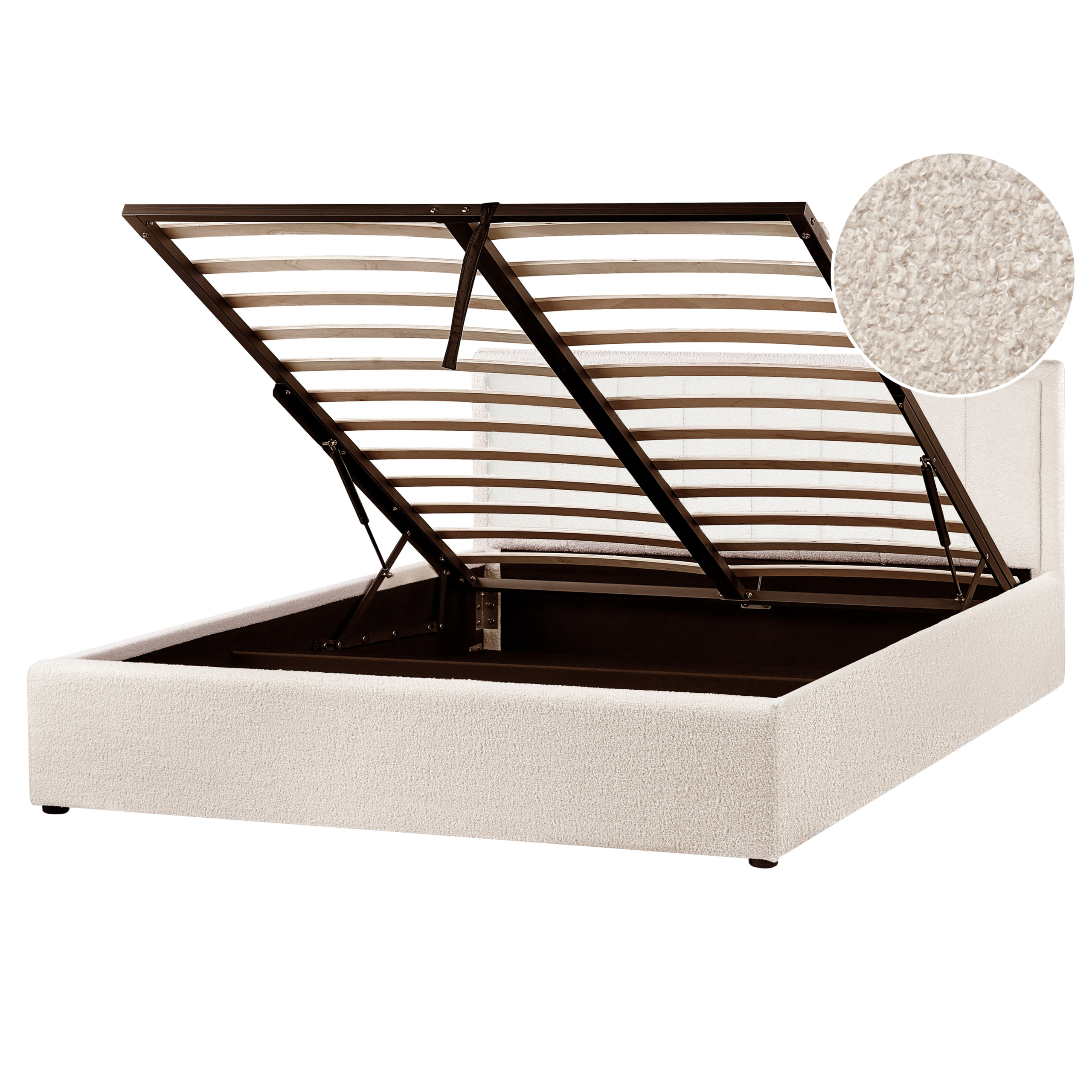 Sänky säilytystilalla buklee MONTLAUR 160 x 200 cm Beige