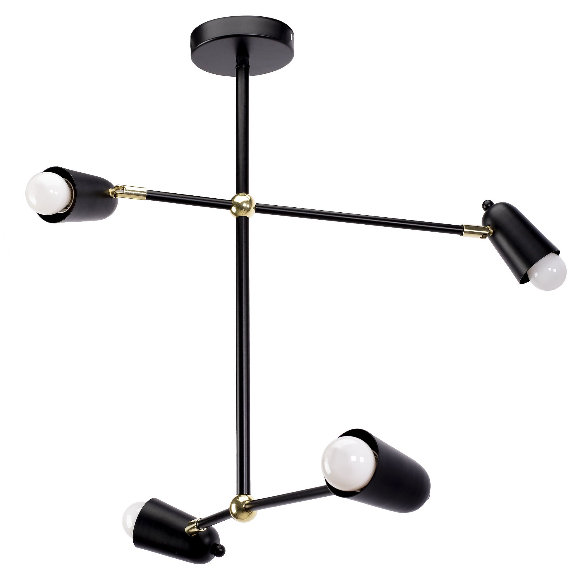 TOOLIGHT riippuva kattovalaisin APP1708-4CP musta, 55x58x55cm