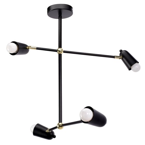 TOOLIGHT riippuva kattovalaisin APP1708-4CP musta, 55x58x55cm