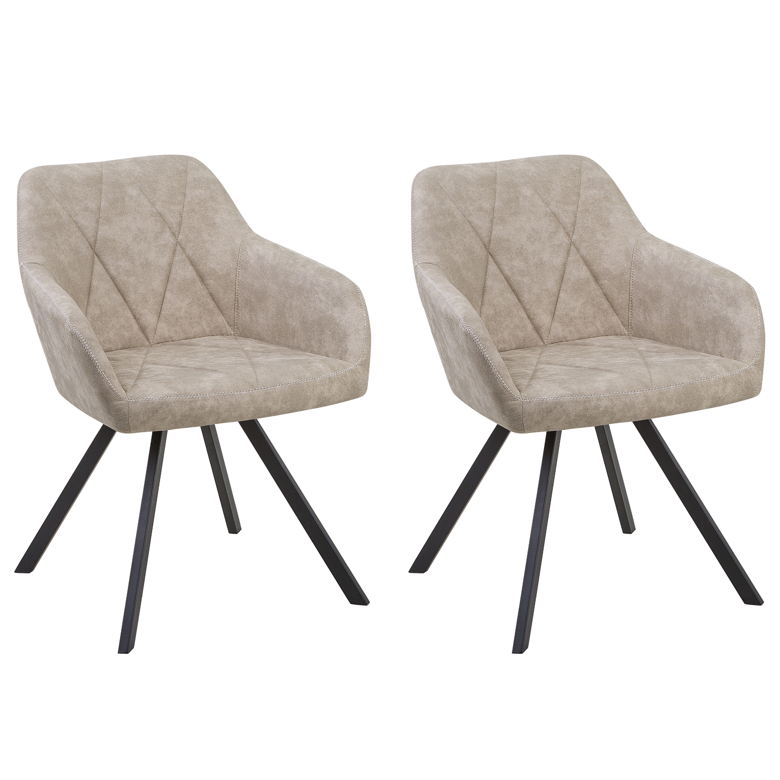 Ruokatuolisetti 2 kpl MONEE Kangas Beige