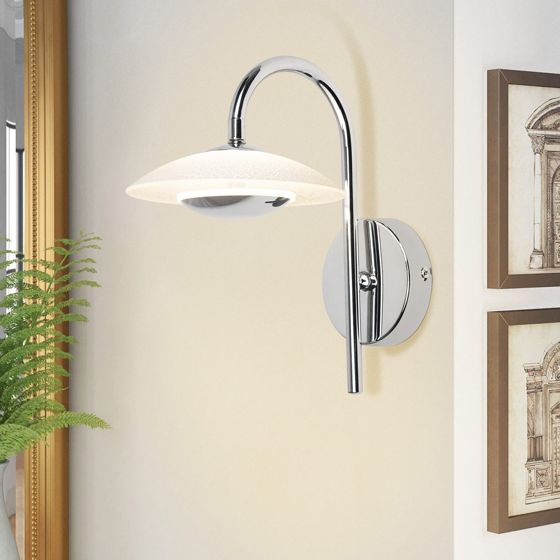 NETTLIFE moderni LED-seinävalaisin sisävalaistukseen, käytävävalaistus, 3000K, lasia, hotellin portaikkoon