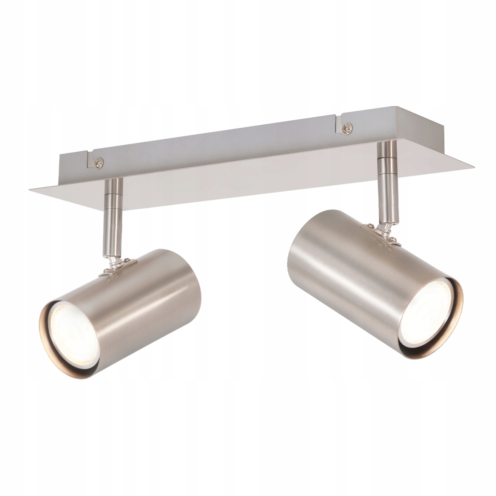 NETTLIFE 2 GU10 kattokohdevalaisinta 330° säädettävä nikkeli sisä-/käytävään moderni seinäkohdevalaisin keittiöön olohuoneeseen ilman lamppua