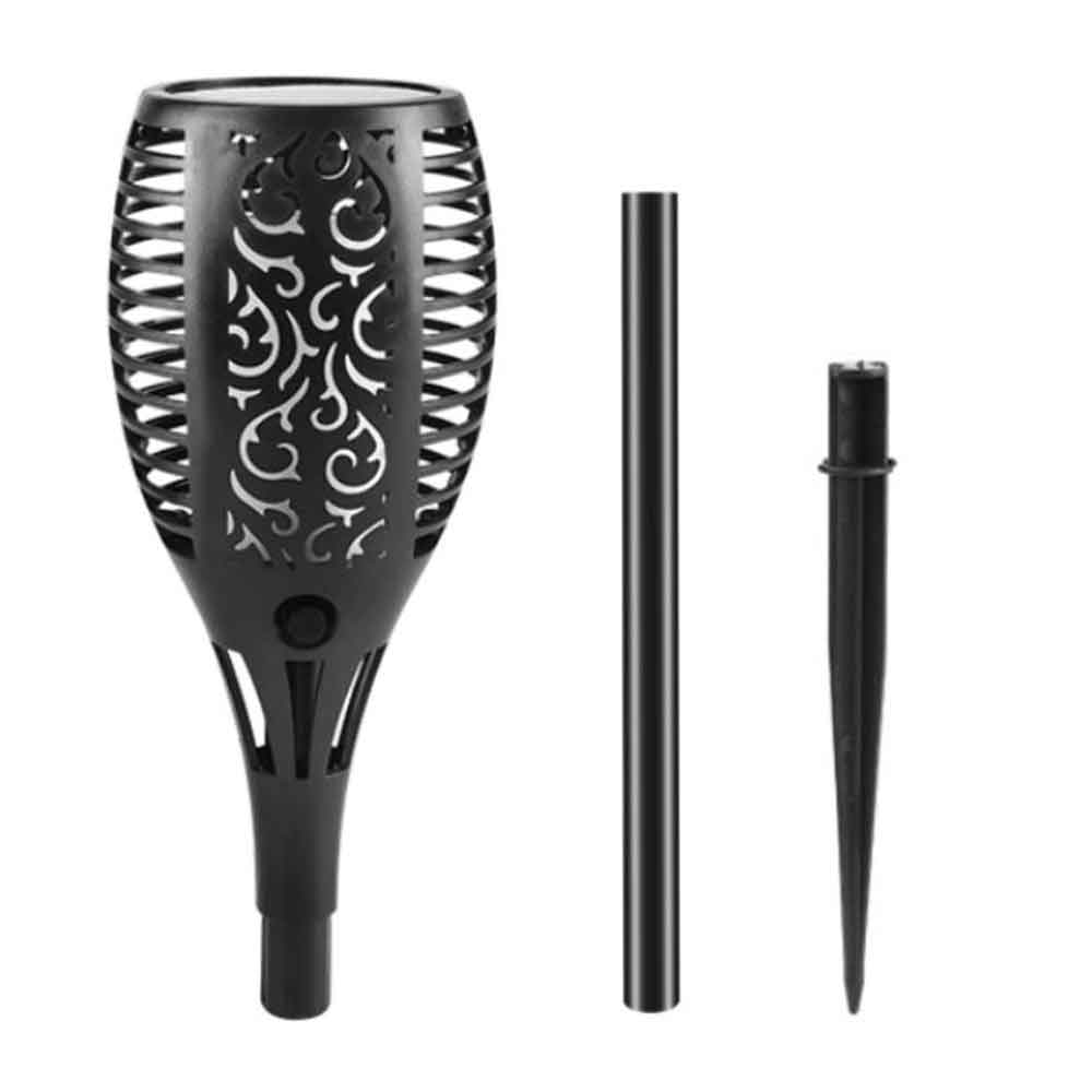 Aurinkoenergialla toimiva LED-puutarhavalaisin, liekkisoihtu