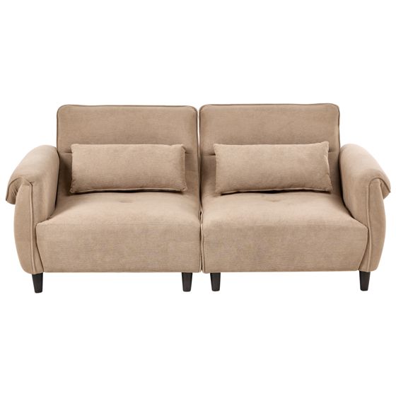 Sohva 3-istuttava WETLAN kangas Vaaleanruskea