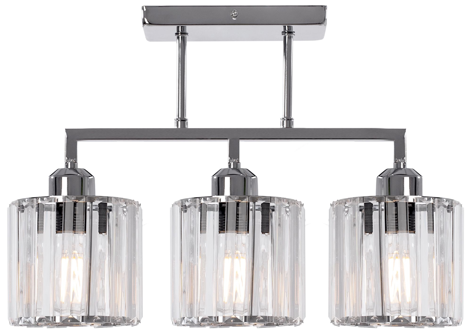 TOOLIGHT riippuva kattovalaisin 392228 GLAMOUR harmaa, 25x46x25cm