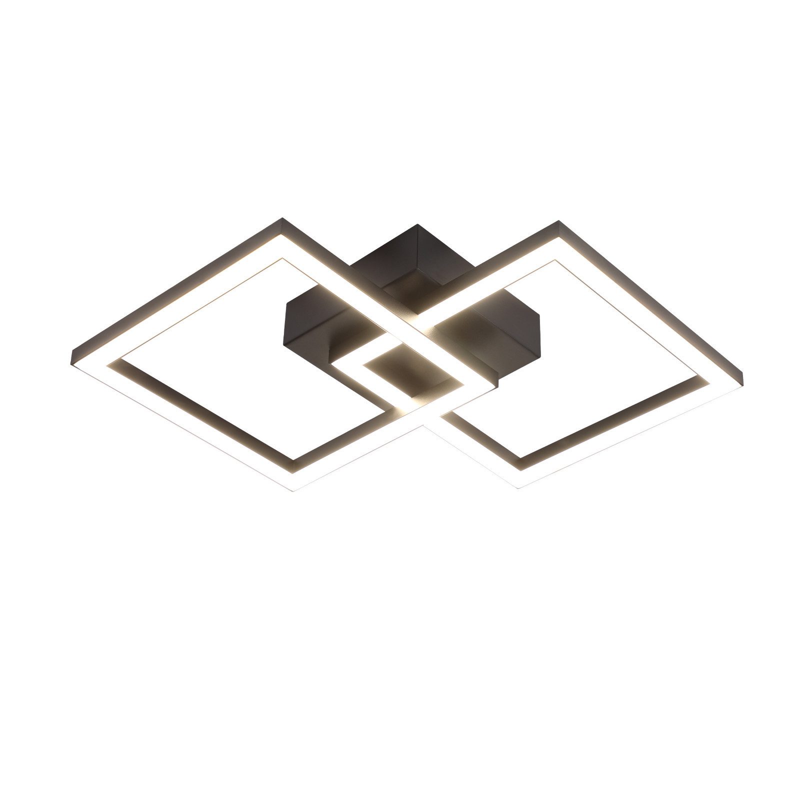 NETTLIFE Neliönmuotoinen, LED - kattovalaisin, musta, 24W, 4000K, neutraalin Valkoinen, moderni Keittiövalaisin