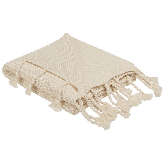 Torkkupeitto NAZILLI Puuvilla 125 x 150 cm Beige