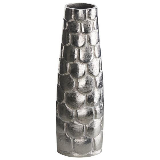 Kukkamaljakko SUKHOTHAI metalli 47 cm Hopea