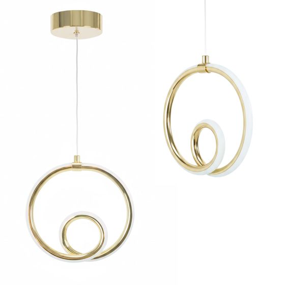 TOOLIGHT riippuvalaisin LHJ094-1CP valkoinen, kulta, 20,5X20,5X165CM