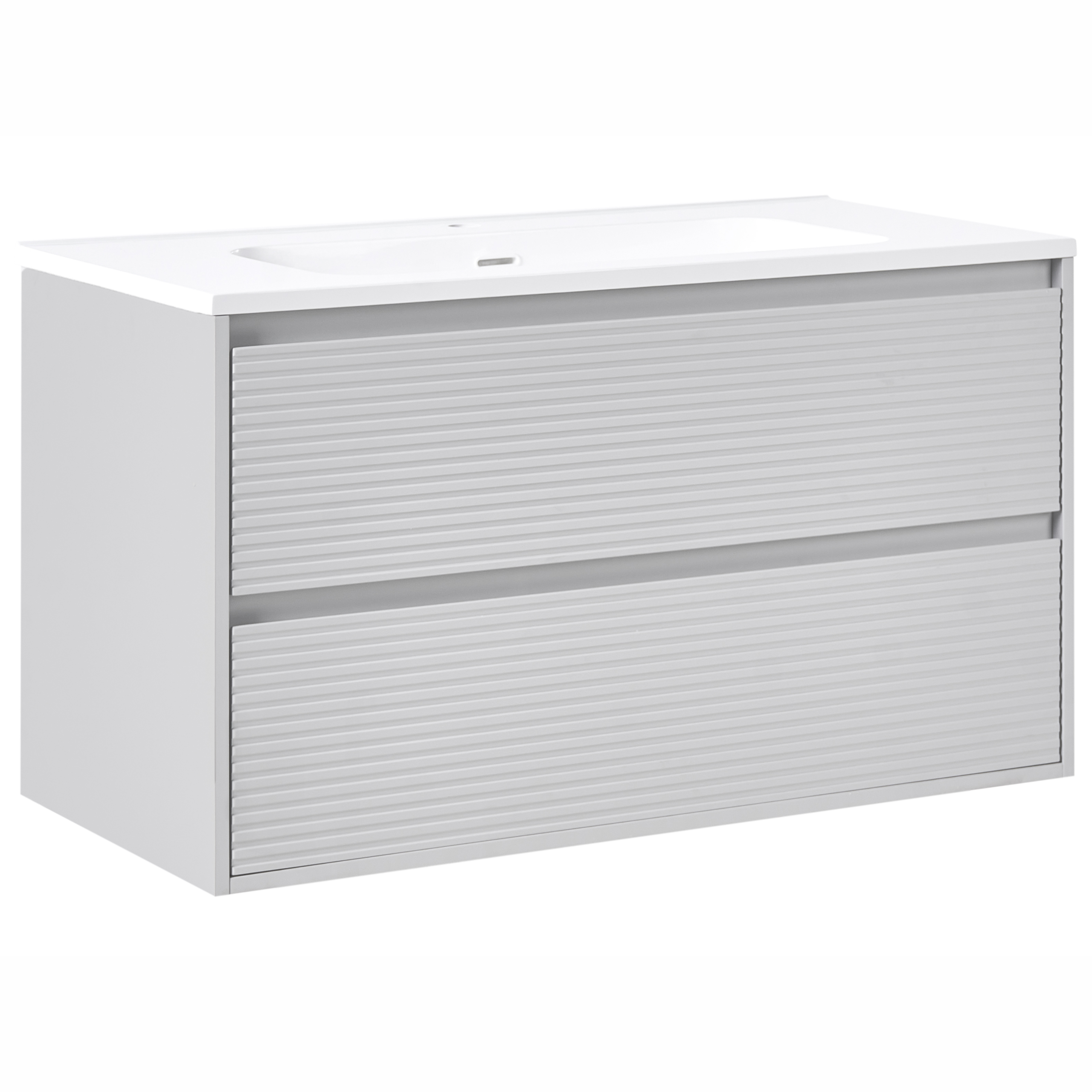 Seinäallaskaappi altaalla BAHIA 100 cm Harmaa