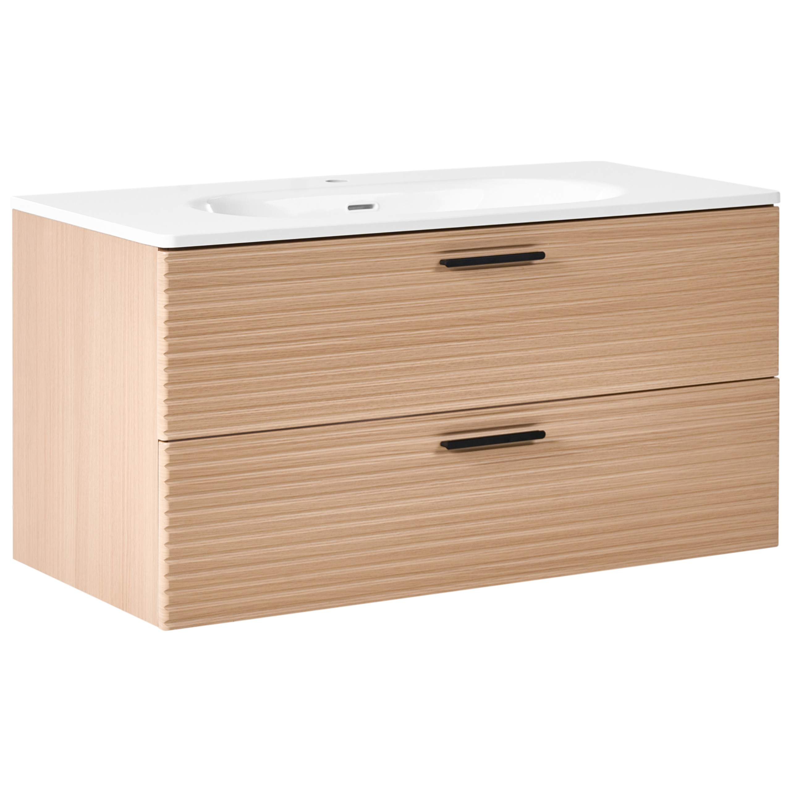 Seinäallaskaappi altaalla ARAPA 100 cm Vaaleanruskea