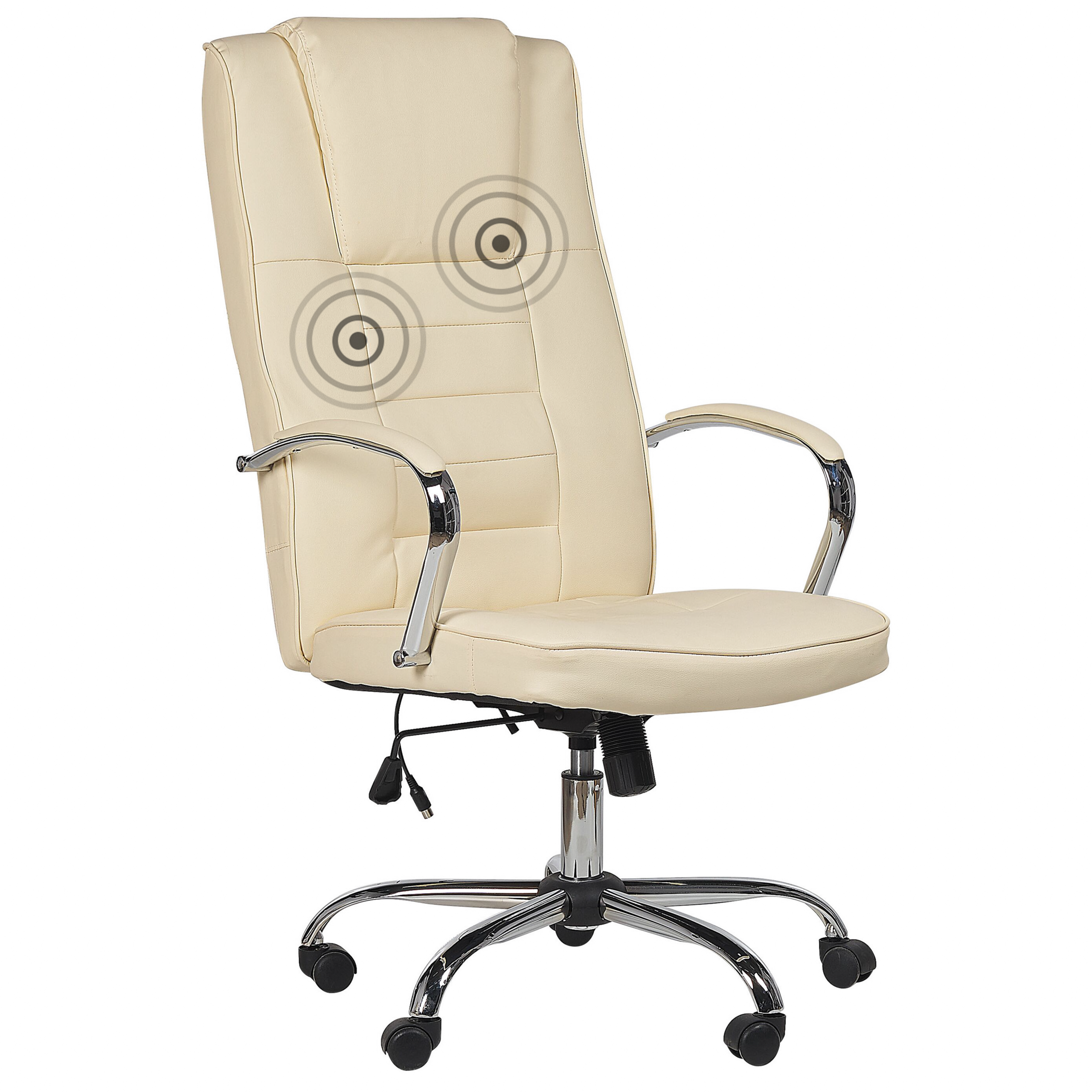 Hierontatuoli lämmittävä GRANDEUR keinonahka Beige