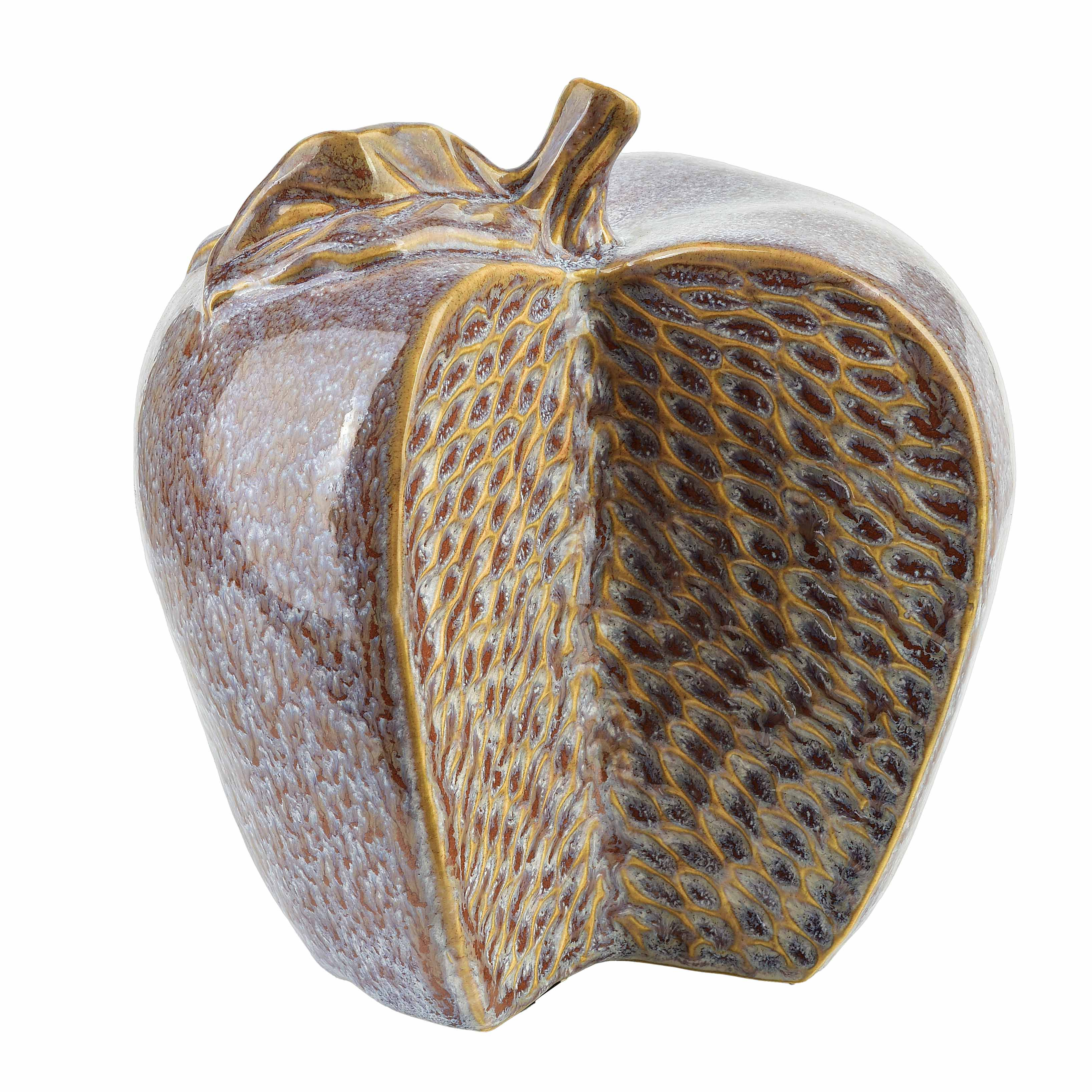 Koristefiguuri keramiikka Mondex Saggio Apple 17x9x17 cm ruskea-sininen 1 kpl
