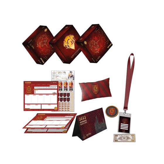 Harry Potter – lahjasetti – Gryffindor – kartonki, Punainen/musta/valkoinen