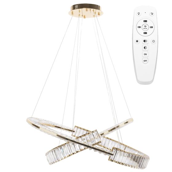 TOOLIGHT riippuva kattovalaisin LED APP1524-CP60/80 kulta, 79x79x100cm
