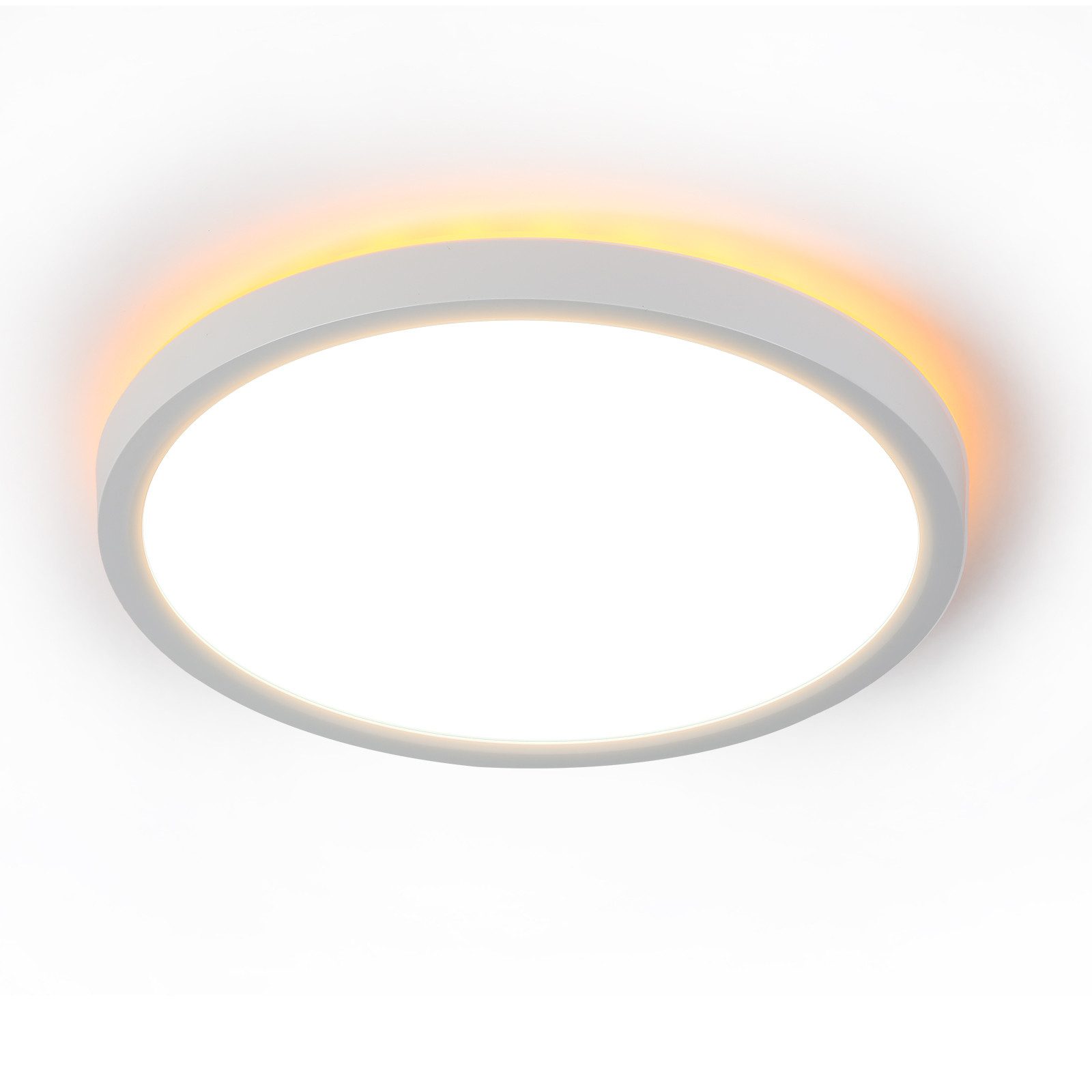 Musta, himmennettävä, LED-paneeli, 30W, IP44 pyöreä, 28 x 2 5cm, olohuoneenKattovalaisin, himmennettäväKaukosäätimellä