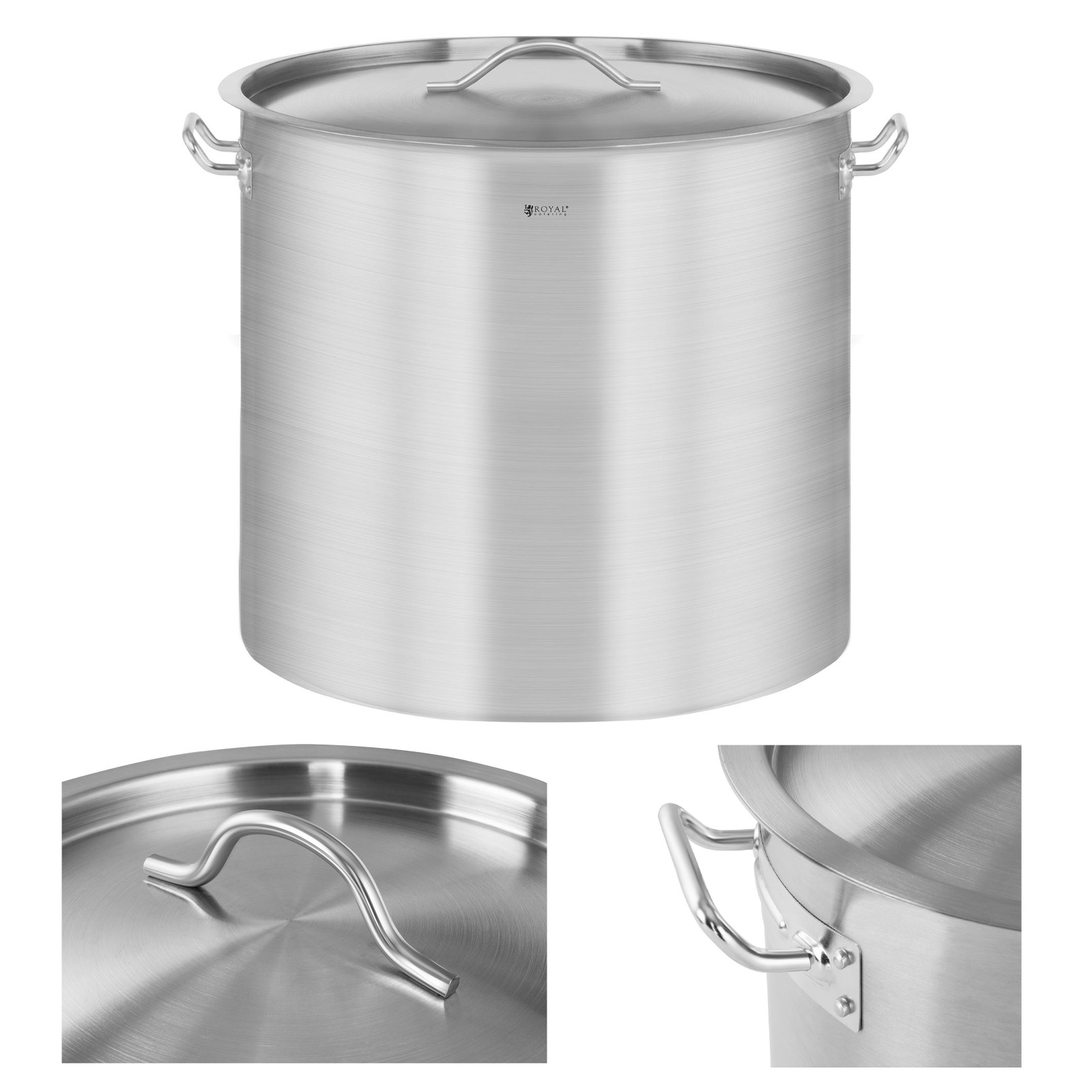 Gastronorm-kattila kannella, ruostumatonta terästä, induktioliesi, 50 l
