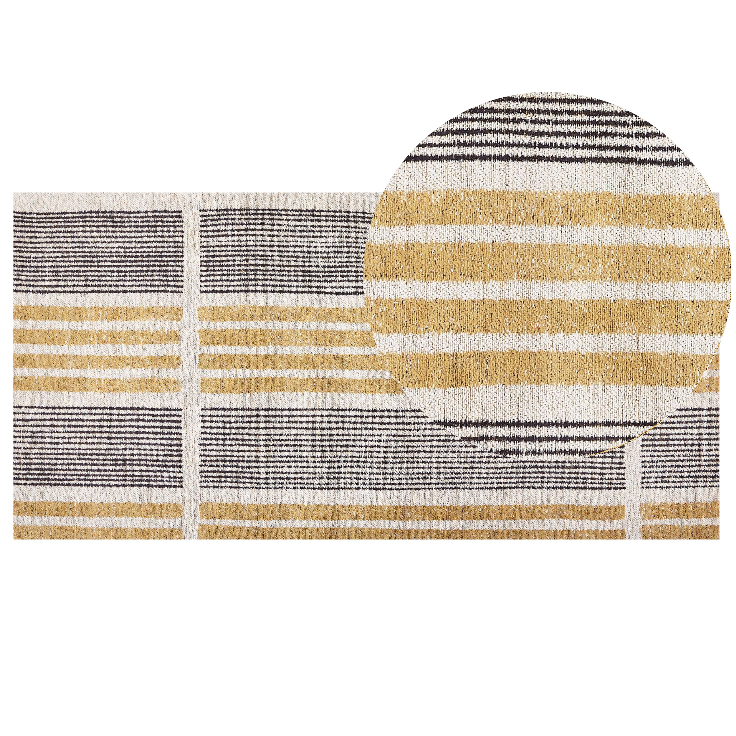 Matto KATRA Beige 80 x 150 cm Puuvilla