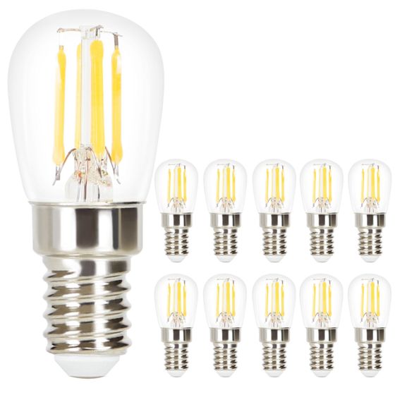 ZMH 10 kpl E14 Edison LED Vintage -polttimoita - 4 W ST25 2700 K makuuhuoneeseen/käytävään