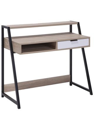 Työpöytä CALVIN Vaaleanruskea 100 cm 50 cm säilytystila