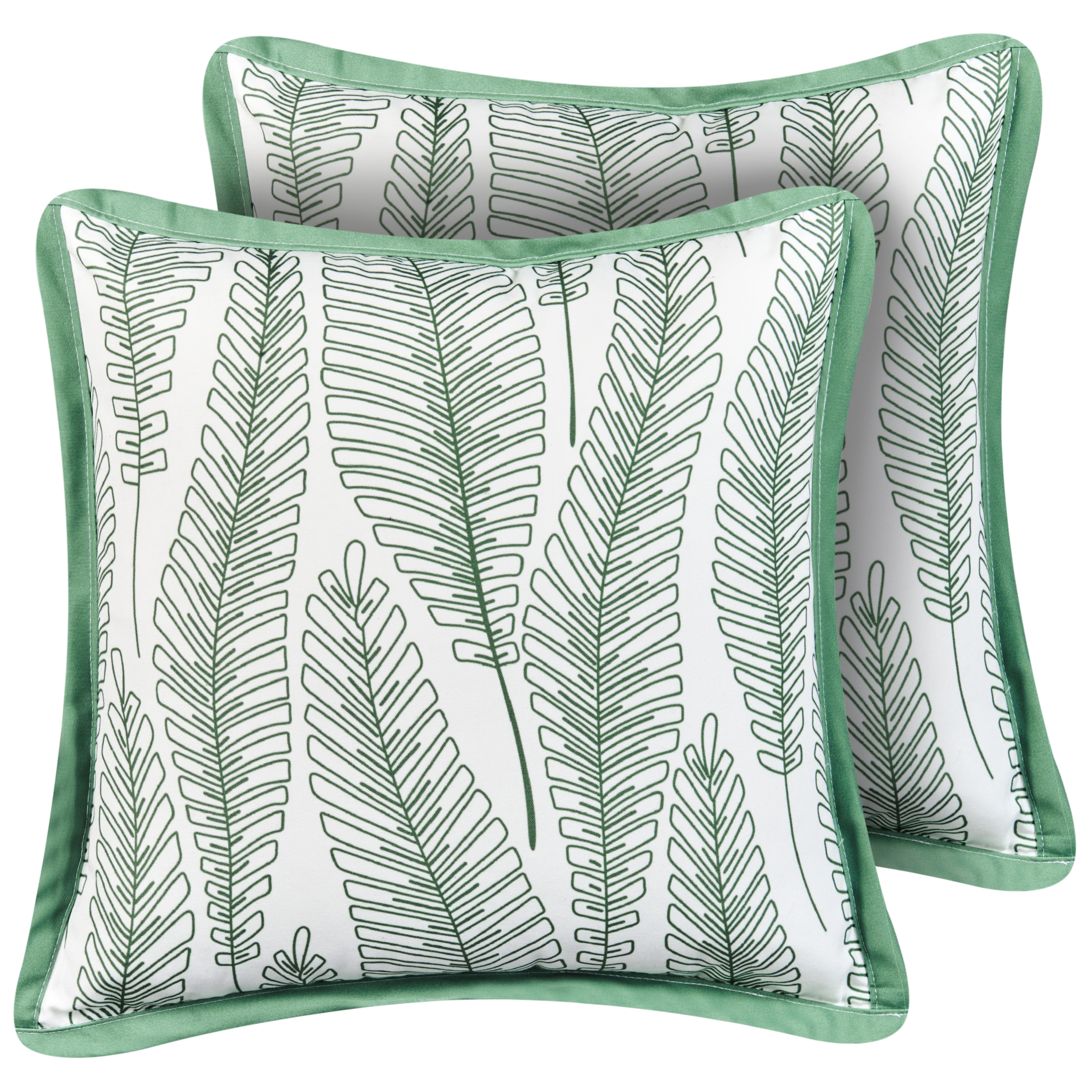 Ulkotyynysetti 2 kpl MEADOW Kasvikuvio 45 x 45 cm Vihreä