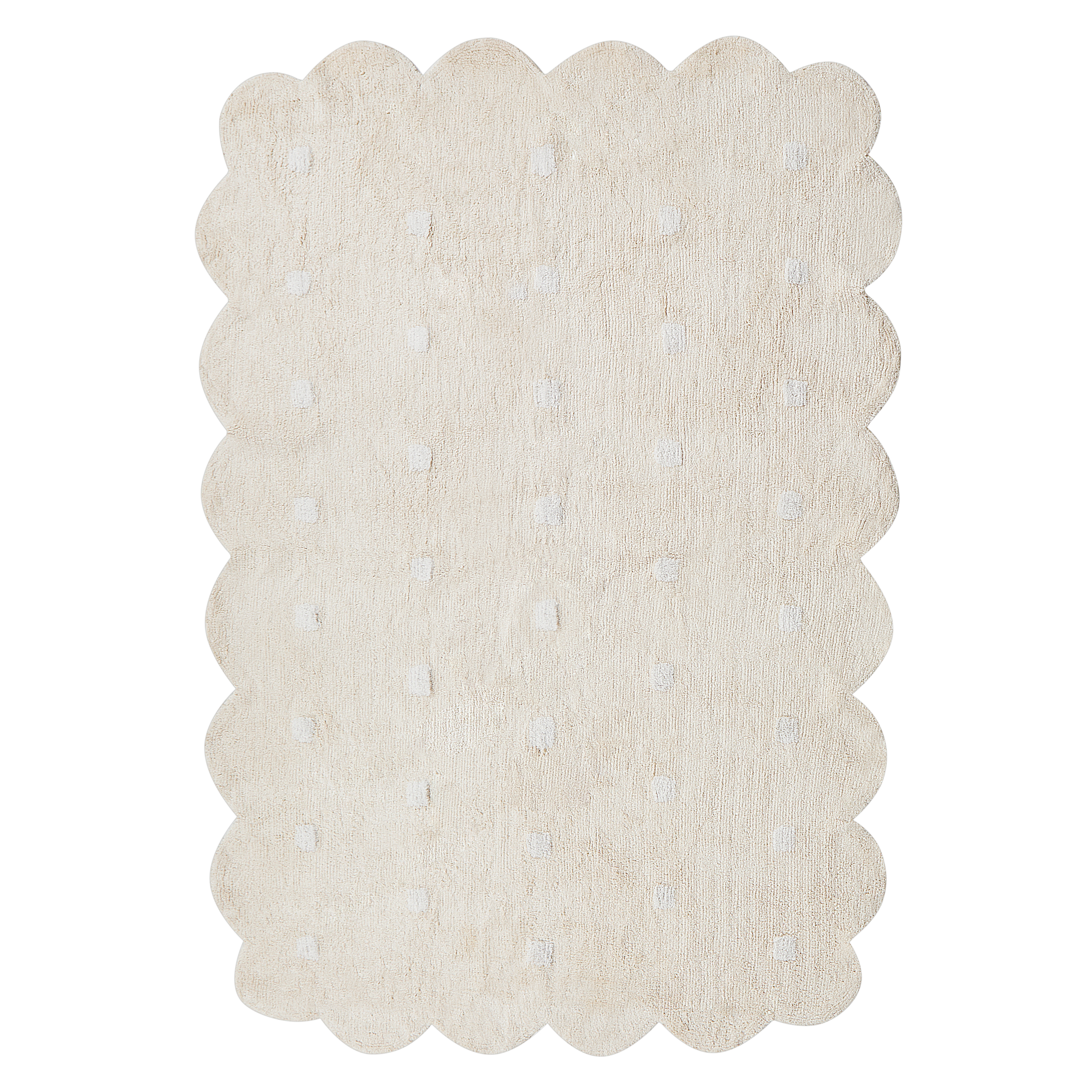 Lastenhuoneen matto SAREKI Beige 140 x 200 cm puuvilla