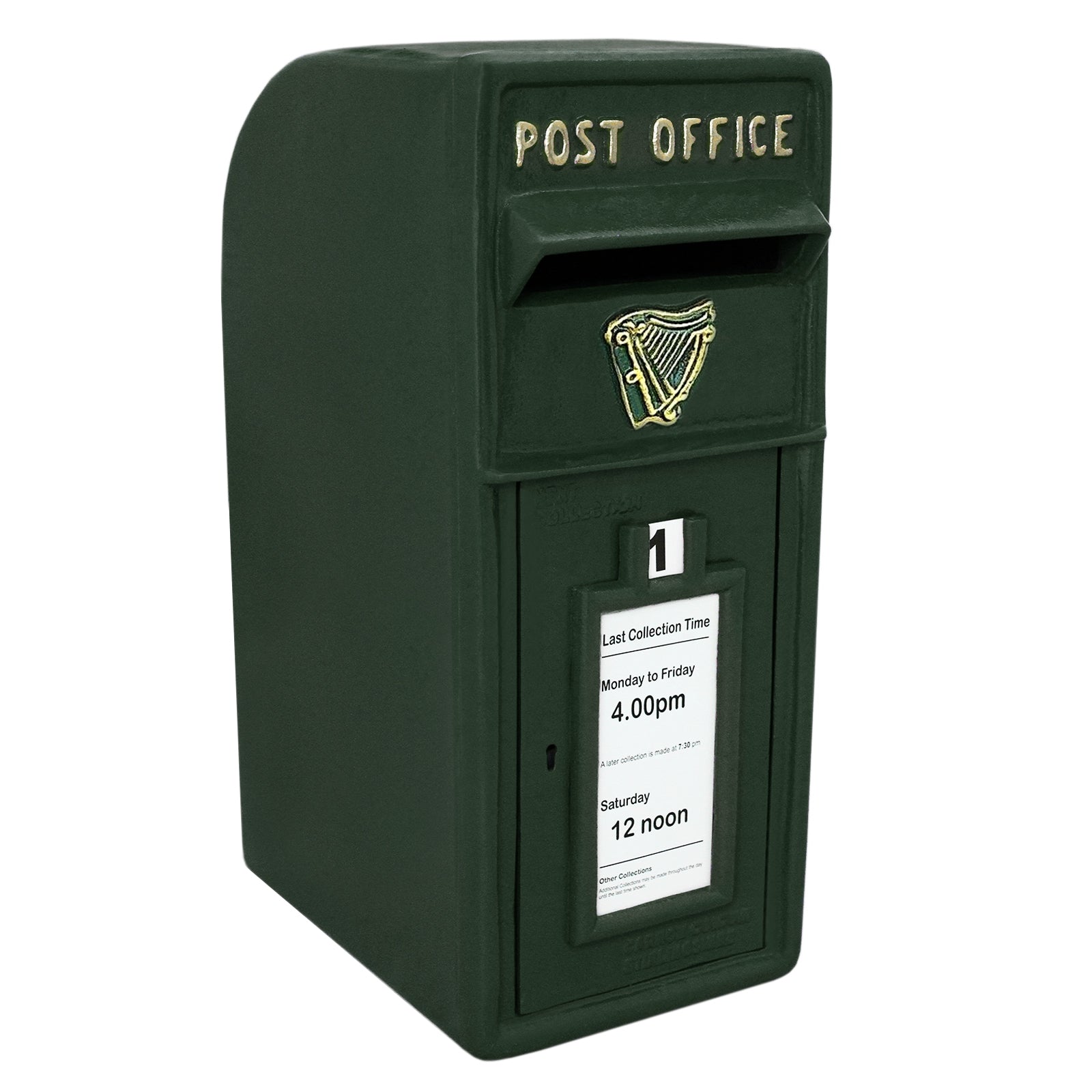 Vihreä irlantilainen postilaatikko