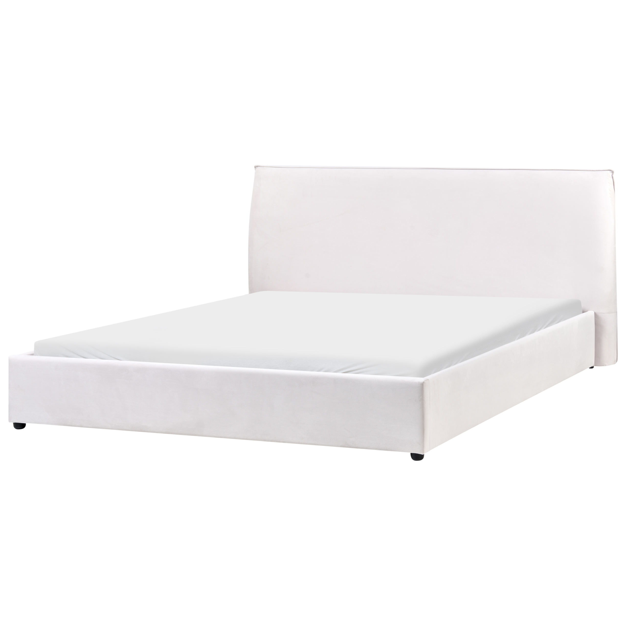 Sänky sametti LAVAUR 180 x 200 cm Luonnonvalkoinen