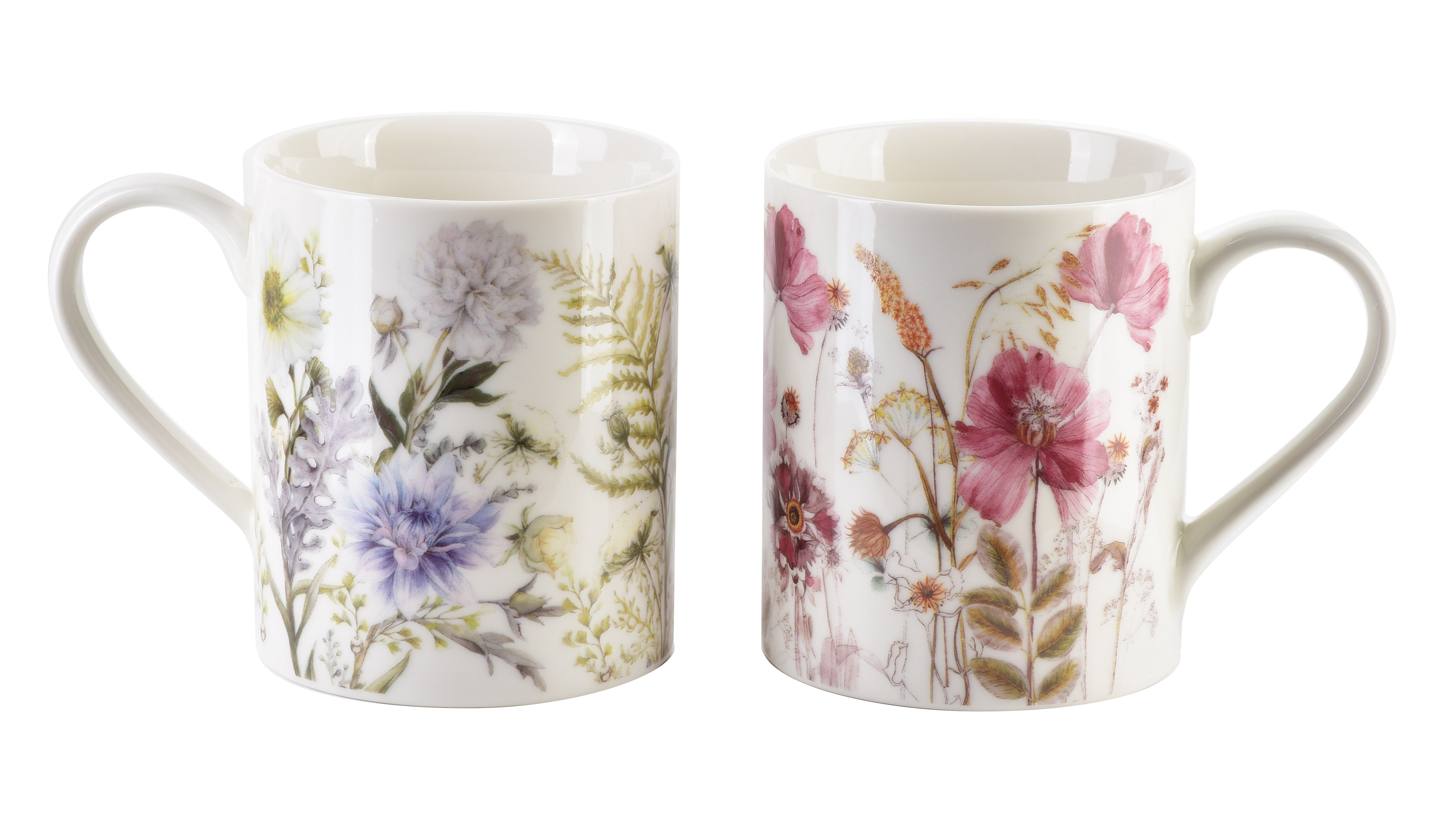 Mukisetti posliini COLORATO 400 ml värikäs 2 kpl