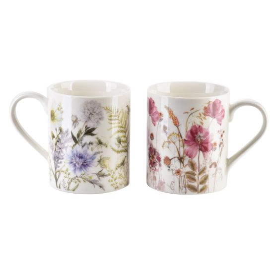 Mukisetti posliini COLORATO 400 ml värikäs 2 kpl