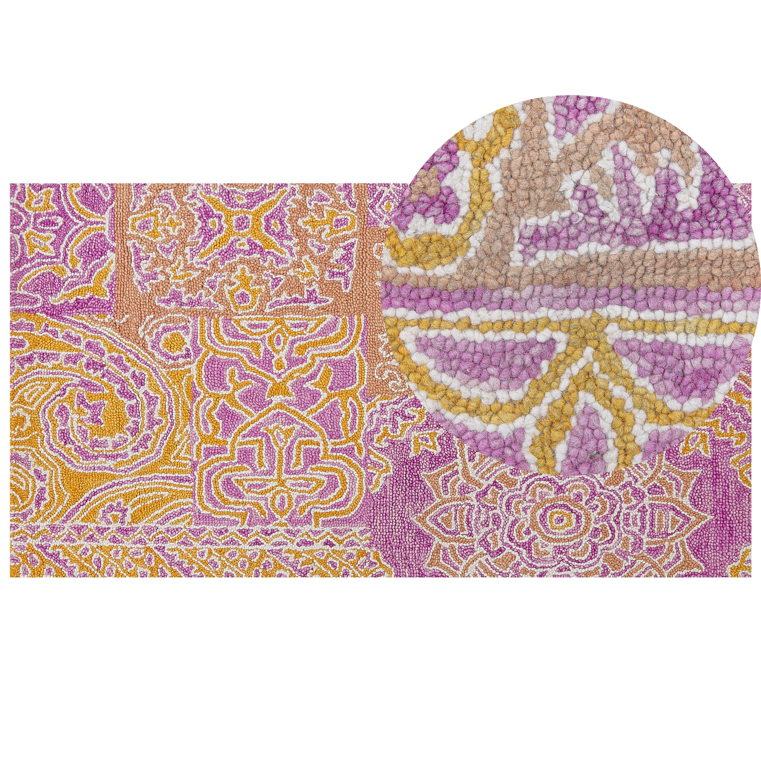 Matto AVANOS Vaaleanpunainen 80 x 150 cm villa