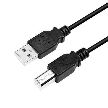 Logilink | USB-kaapeli | Uros | 4-nastainen USB Tyyppi B | Uros | 4-nastainen USB Tyyppi A | Musta | 2 m