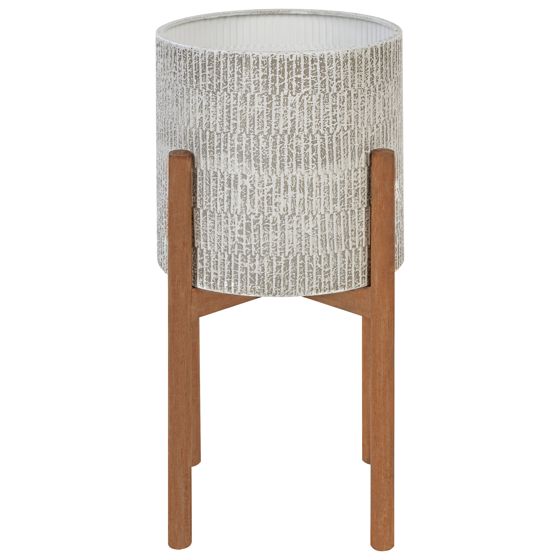 Korotettu kukkaruukku PINSAPO 30 cm Metalli Harmaa