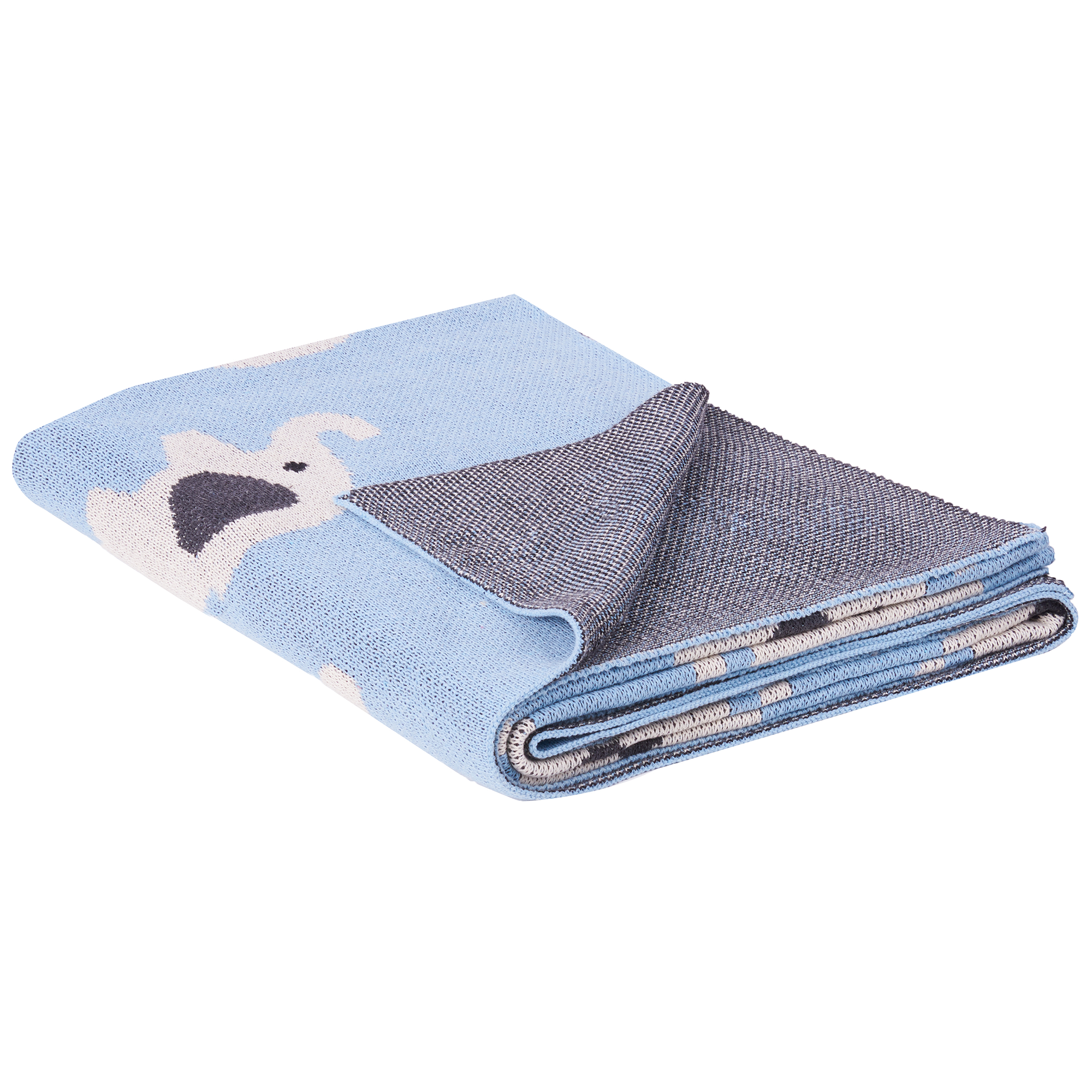 Torkkupeitto HILKOT puuvilla 130 x 170 cm Sininen