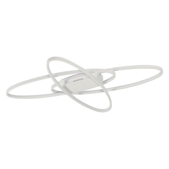 NETTLIFE himmennettävä, LED - kattovalaisin, moderni Valkoinen, makuuhuonevalaisin Kaukosäätimellä, 75W