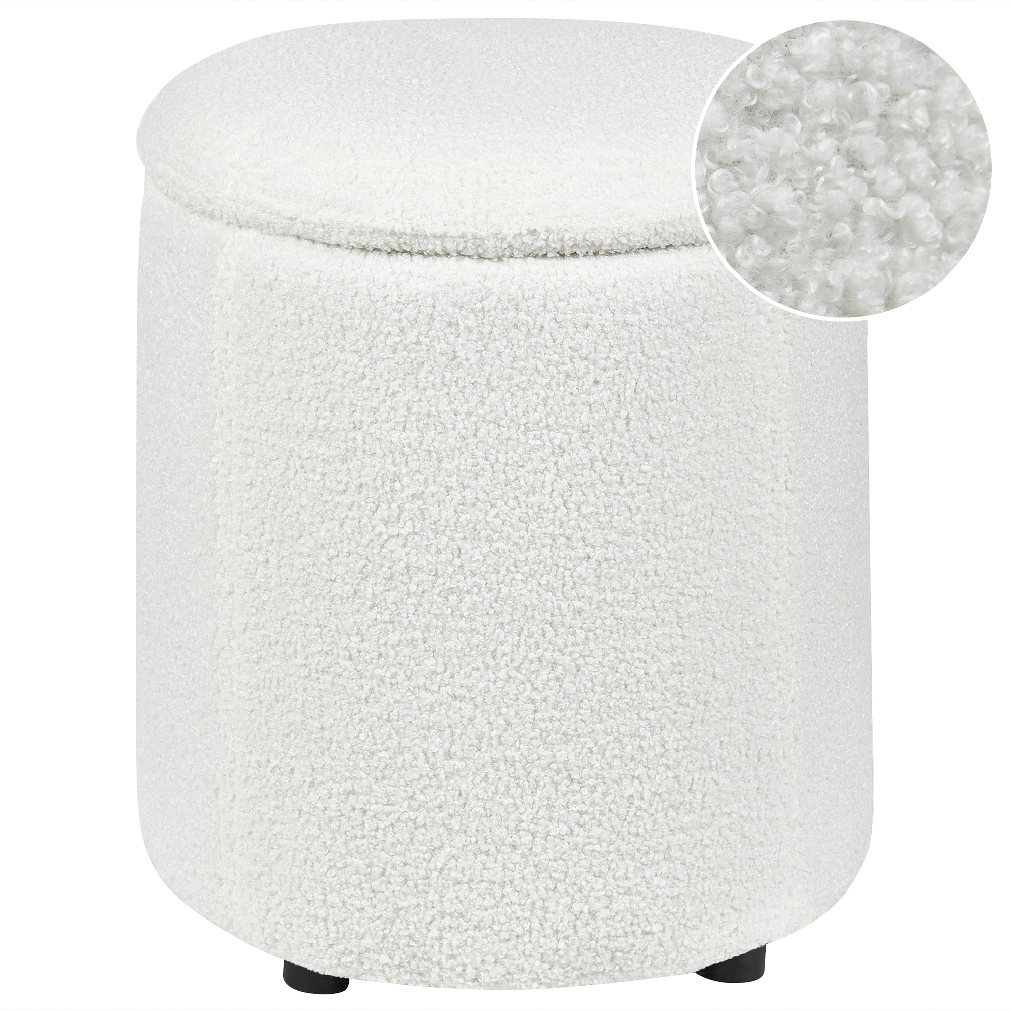 Säilytysrahi MARYLAND buklee Luonnonvalkoinen 38 cm 38 cm 40 cm