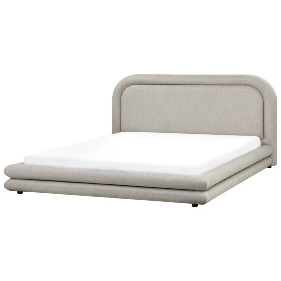 Sänky keinopellava LAVARDENS 180 x 200 cm Ruskeanharmaa