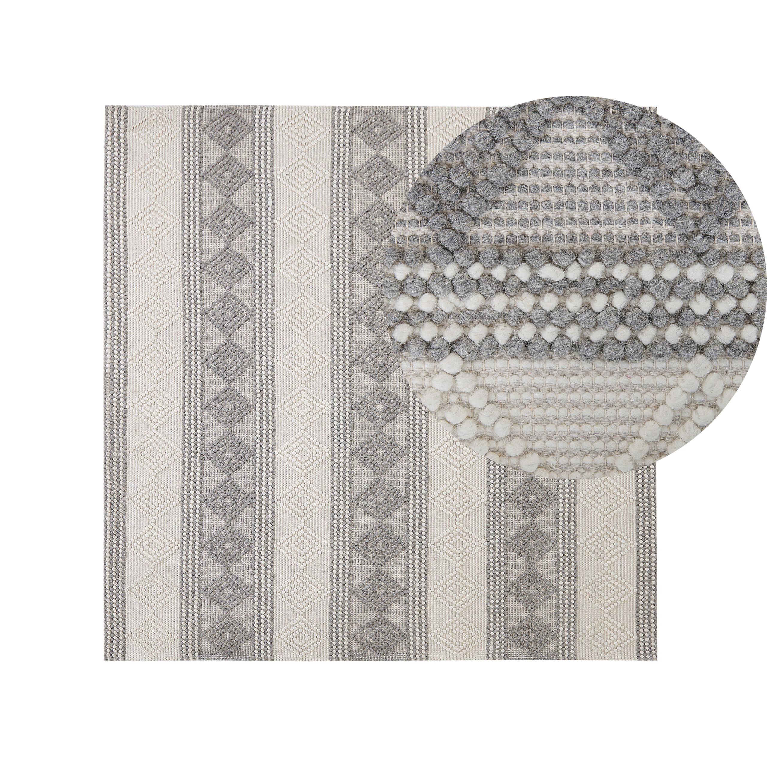 Matto BOZOVA Vaaleanbeige 200 x 200 cm Villa