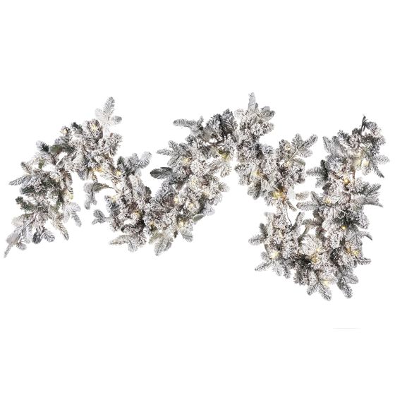 Luminen jouluköynnös LED-valo SUNDO 180 cm Valkoinen