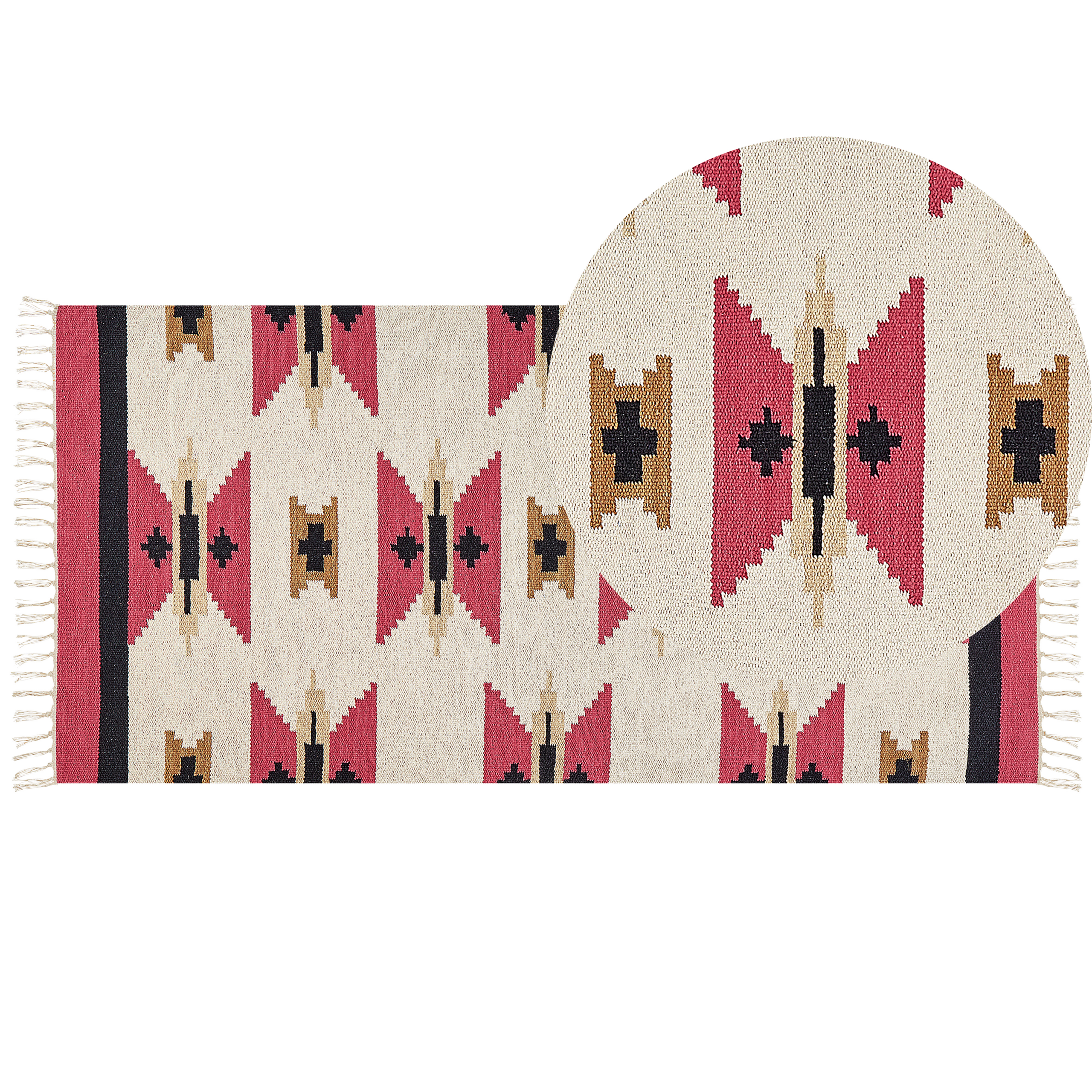 Matto GARNI Monivärinen 80 x 150 cm puuvilla Kelim-matto